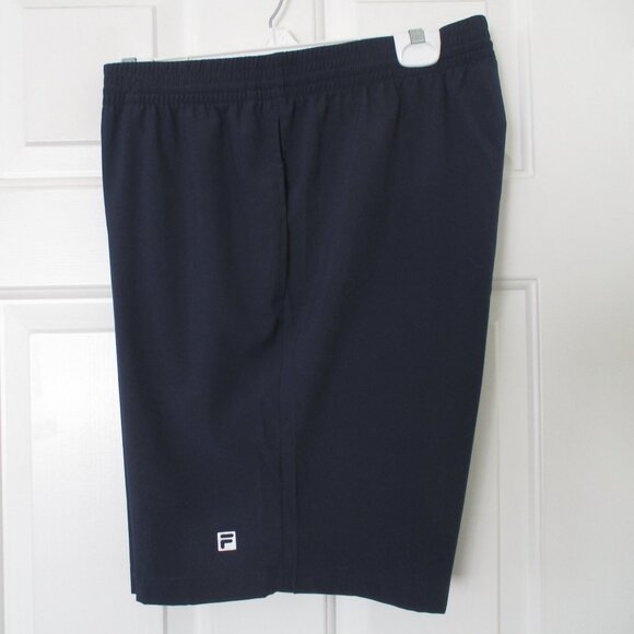 FILA Mens Navy Drawstring Elastic Tennis Short Pant NWT - Size 36W-40W or Large - Picture 2 of 5